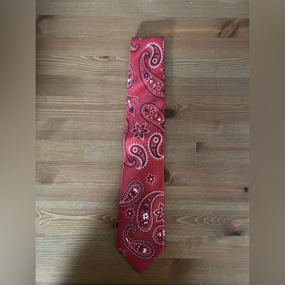 Paisley Red Tie